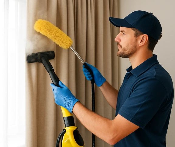 Trusted residential curtain cleaning technician Matty Curtain Cleaning smeaton-grange-nsw QLD